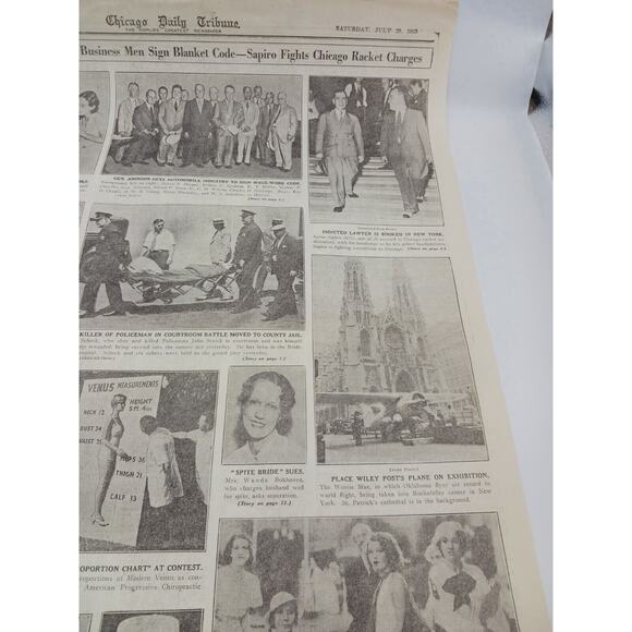 1933 Roosevelt Code Blanks Gen Johnson Automobile Industry Walter Chrysler Plane - Picture 6 of 16